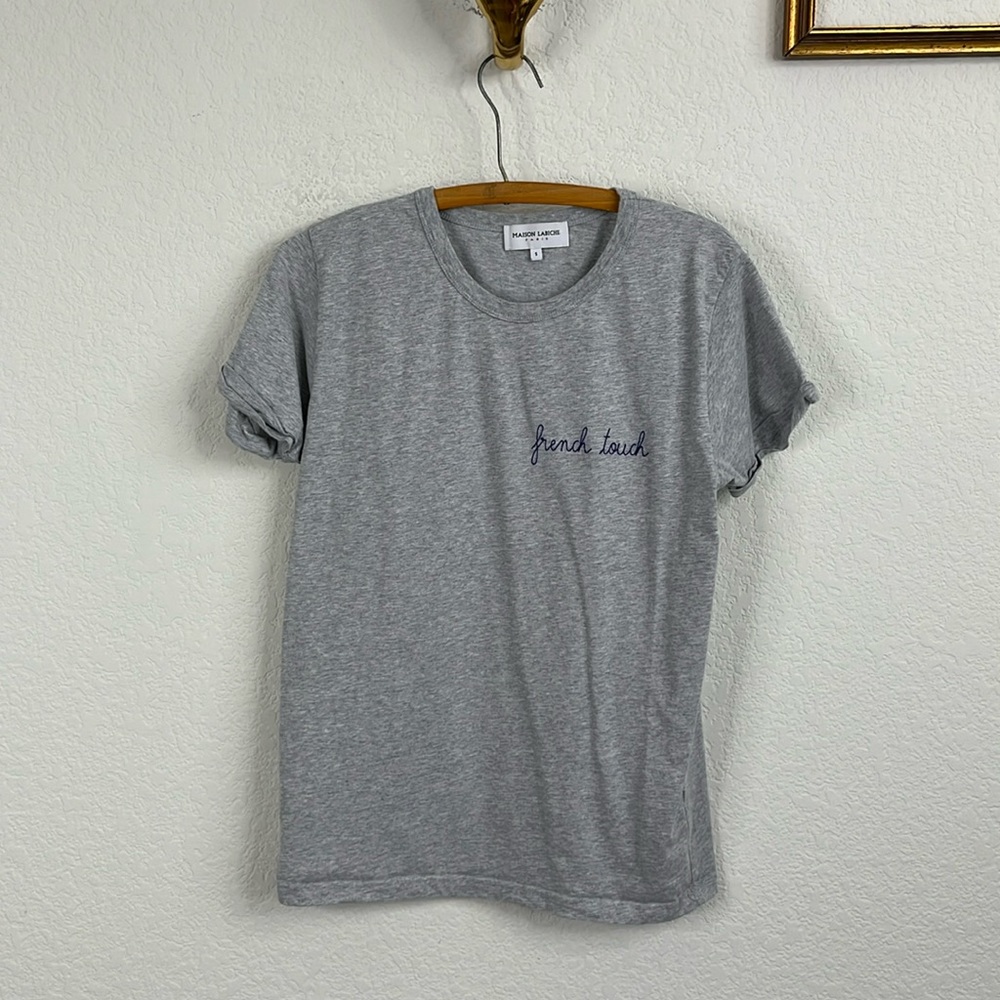 Maison Labiche French Touch Organic Cotton T-shirt Embroidered - Picture 2 of 8